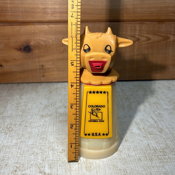 1970's Plastic Whirley Cow Creamer - Colorado Centennial State U.S.A. - Picture 10 of 12
